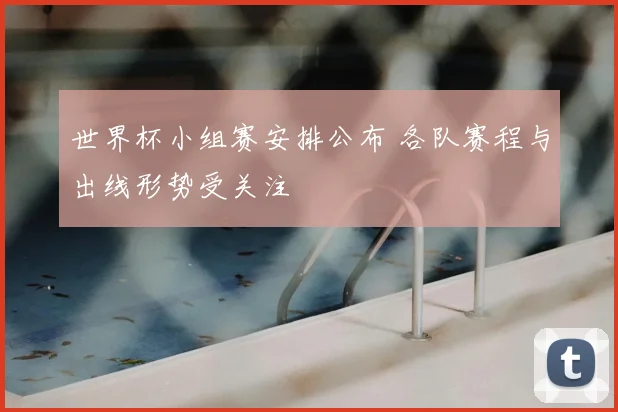 世界杯小组赛安排公布 各队赛程与出线形势受关注